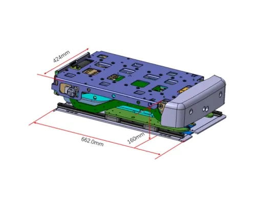 Lifting and rotating mechanism technical drawing